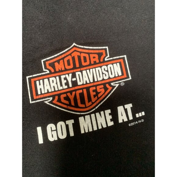 Harley-Davidson Men's T-Shirt 3XL Black 100% Cotton I Got Mine At Big Moose Port - Picture 1 of 8